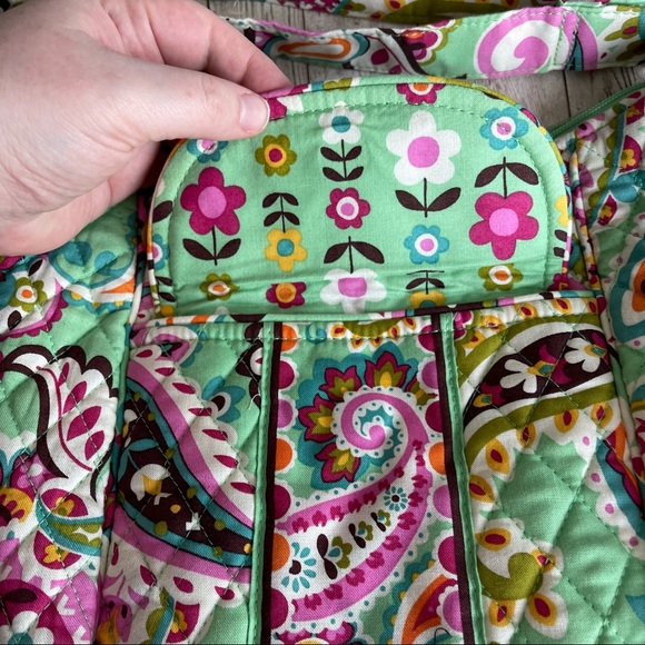 VERA BRADLEY TUTTI FRUITY DAISY GREEN PURSE BAG - Picture 7 of 8